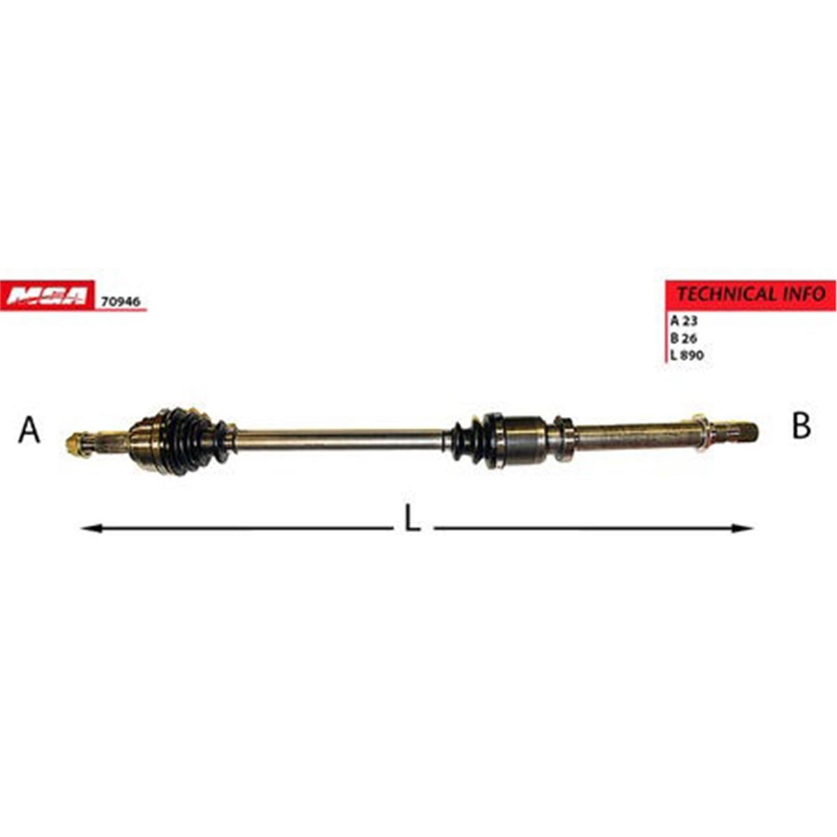 Aks Sag (Renault: Clıo Iıı 1.2Y 16V 05-12 /Renault: Modus 1.2 05-12)
