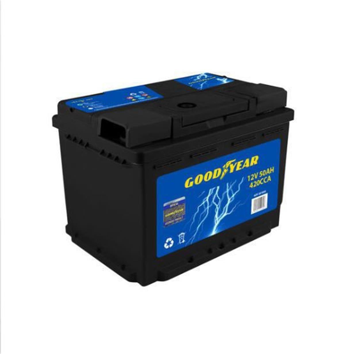 Goodyear 12V 50Ah 420 Cca Tam Kapalı Düz Oto Aküsü (L1bt) Bm