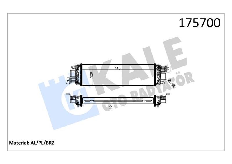 Fiat Albea Turbo Radyatörü Intercooler KALE-RADYATOR