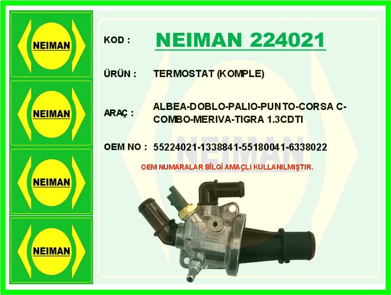 Fiat Albea Termostat 88 C 1.3 MJET BESCHER