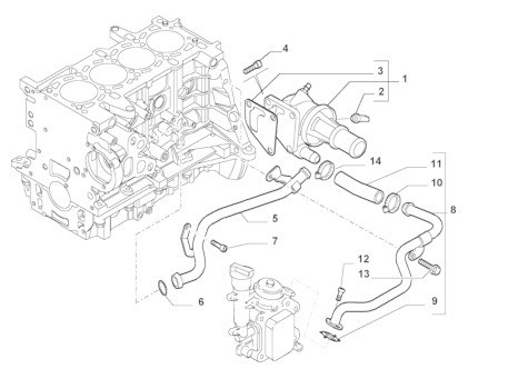 Fiat Albea Devirdaim Su Borusu 1.3D MJET OPAR
