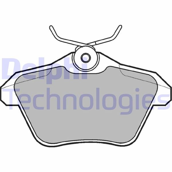 Alfa Romeo 156 166 164 Lancia Kappa Arka Fren Balatası DELPHI