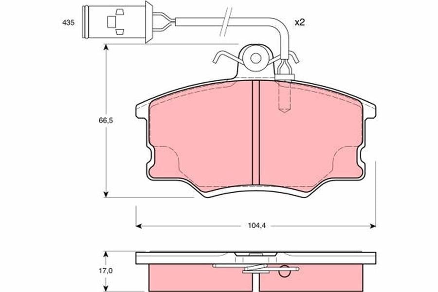 Alfa Romeo 164 Ön Aks Disk Balata TRW