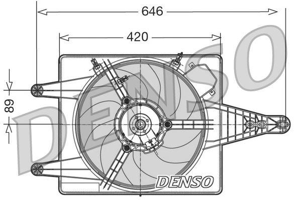 Alfa Romeo 156 Radyatör Fanı DENSO