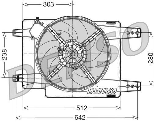 Alfa Romeo 156 Radyatör Fanı DENSO