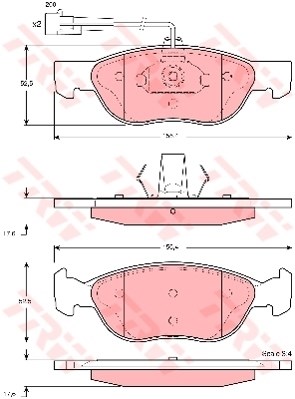 Alfa Romeo 145 Ön Aks Disk Balatası TRW