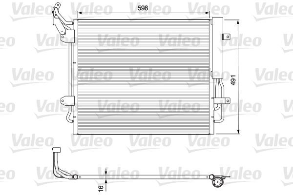 Seat Alhambra Volkswagen Sharan Kondenser VALEO