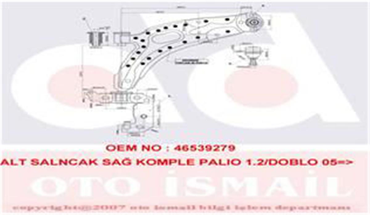 Alt Salıncak Sağ Komple Palio 1.2/Doblo 05