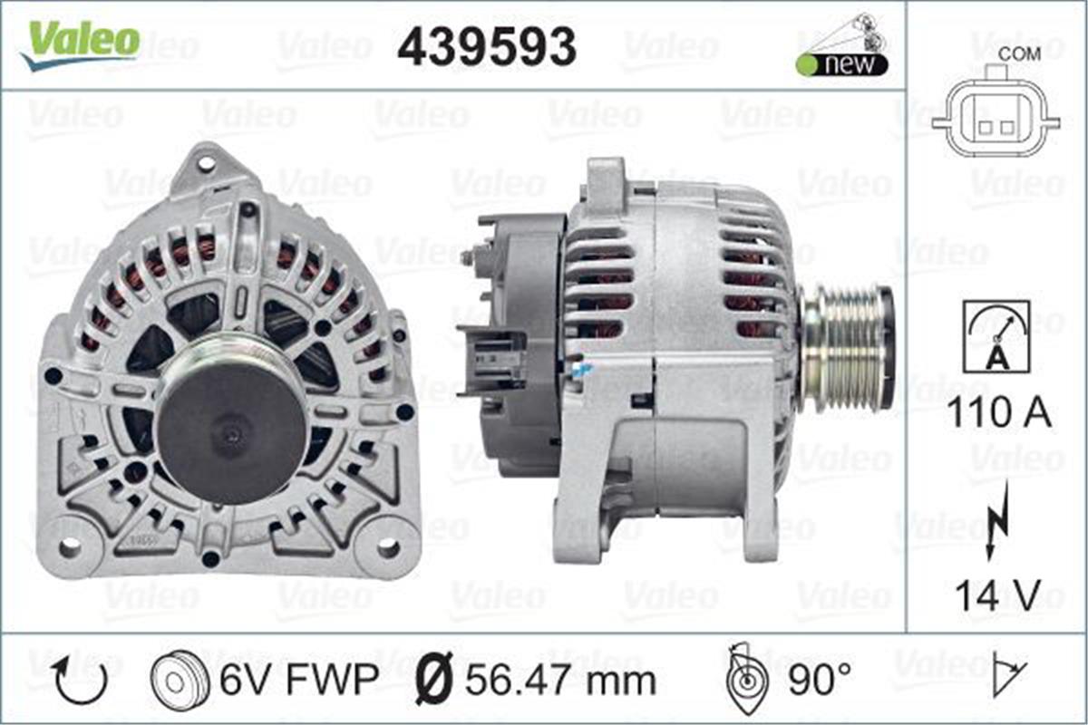Alternator 14V 110A Tg11c041 Tg11c066 (Renault: Megane Iı)