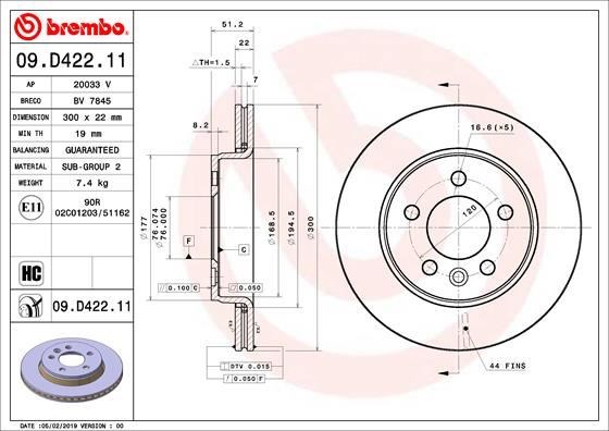 Volkswagen Amarok Fren Diski BREMBO