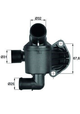Volkswagen Amarok Crafter Termostat Komple 87C MAHLE