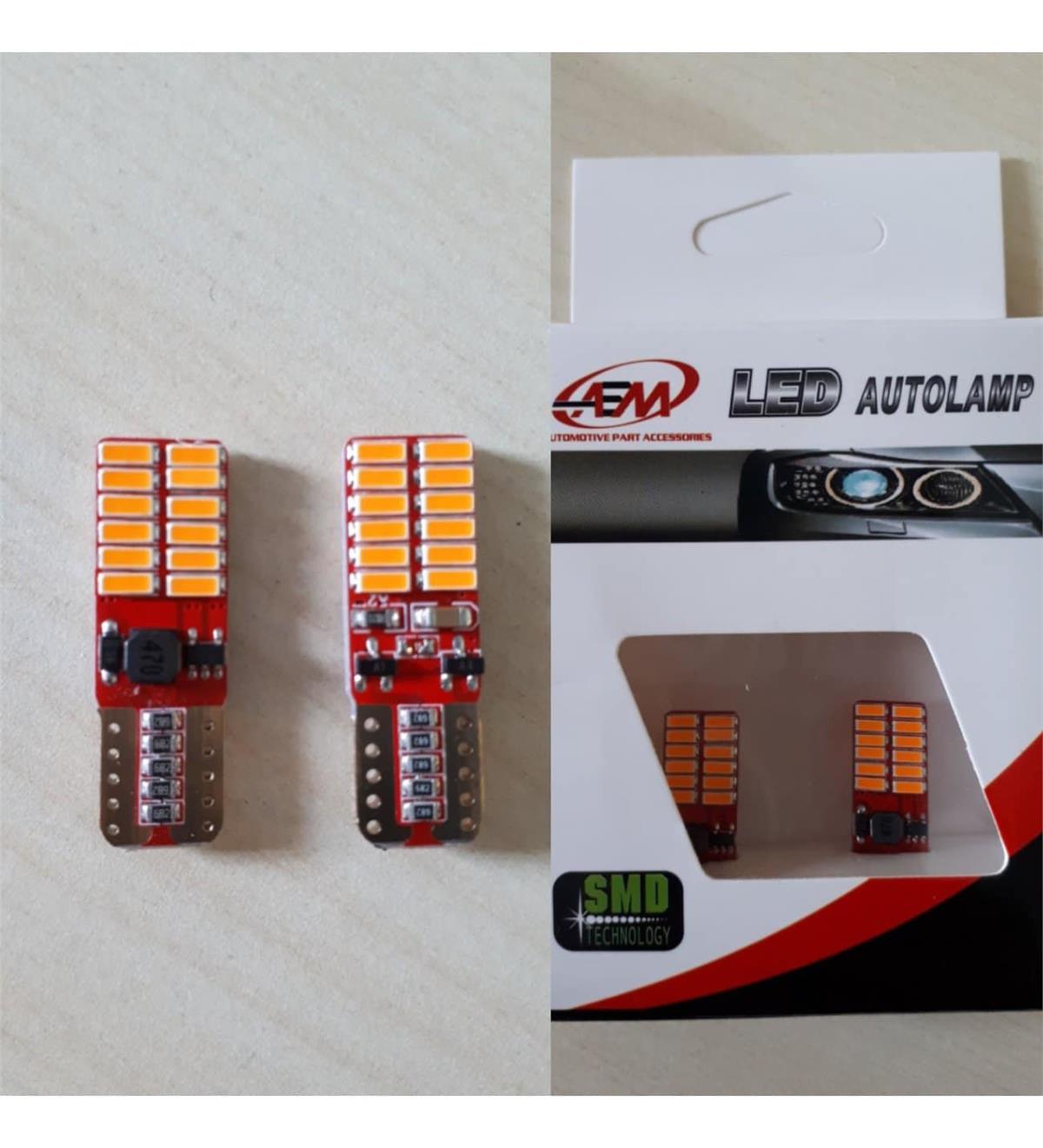 Ampul Dipsiz Park Ledi 12V-24V Turuncu Süper Canbuslu