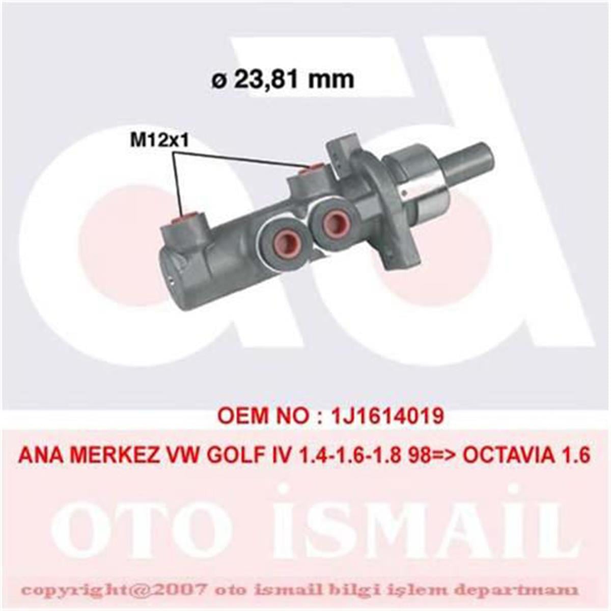 Ana Merkez Audi A3 1.6-1.8-1.8T-1.9Tdı 96-03 Tt 1.8T 1.9Tdı 23.81Mm