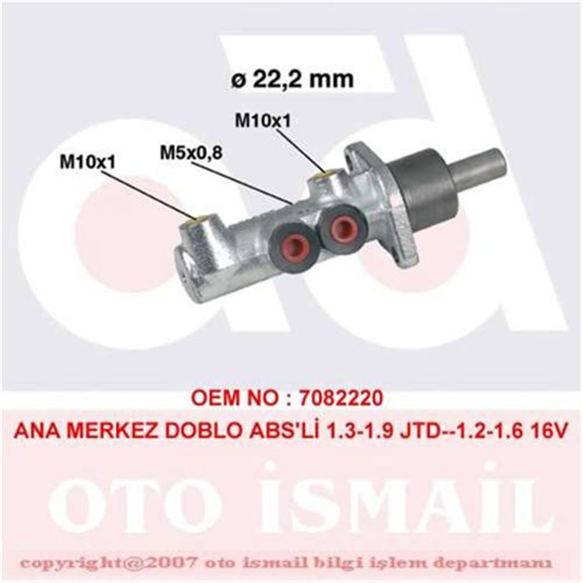 Ana Merkez Doblo 1.3/1.9 Jtd-1.2-1.6 16V 01 22.2Mm