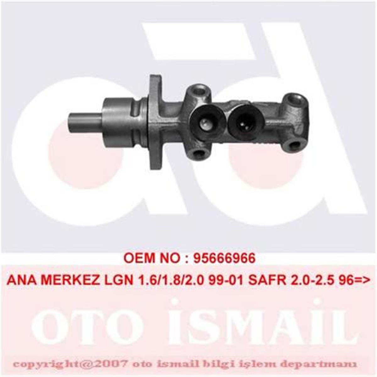 Ana Merkez Logan 1.6-1.8-2.0 91-01 Megane I 2.0 16V 96-03 23.81Mm