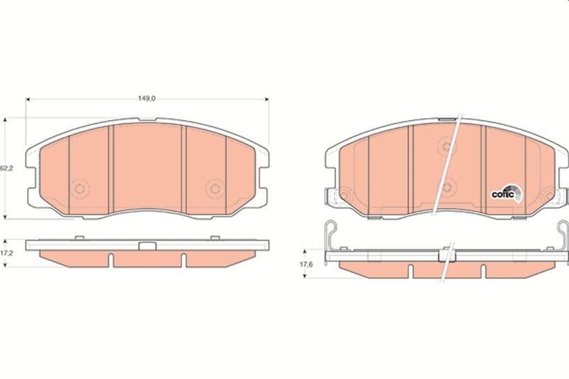 Opel Antara Chevrolet Captiva Ön Balata TRW