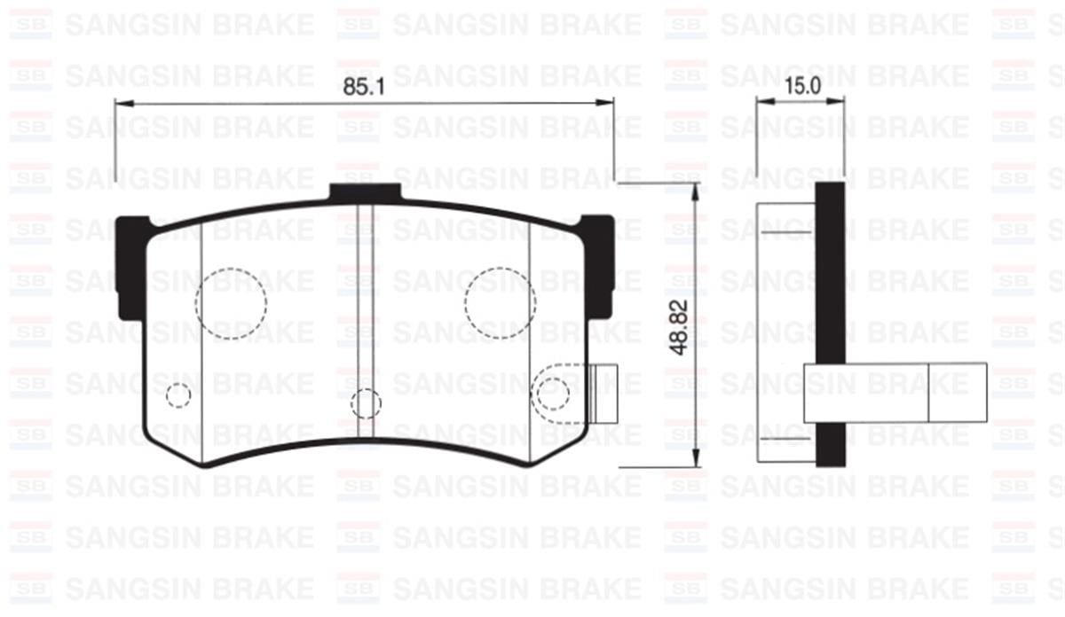 Arka Balata Disk Hyundaı Sonata 93-98 Gdb994