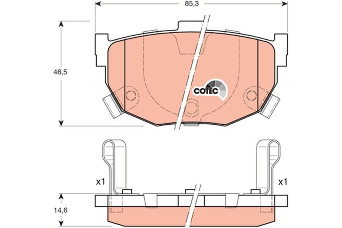 Arka Balata Elantra 2.0-1.8-1.6 2.0 Crdi 96 01 7.06 Coupe 1.6I 16V 97-02 -2.0 02