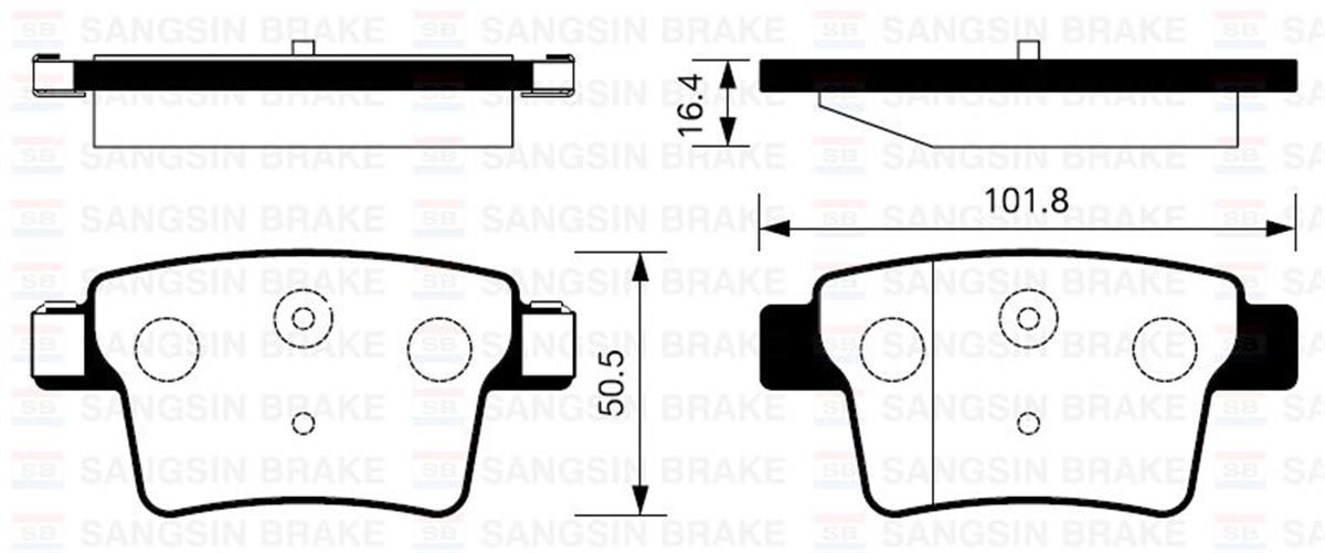 Arka Balata Mondeo 3- 1.8 16V-2.0 16V-2.0 Tdcı-2.2 Tdcı 00-07 Jaguar X-Type 01-