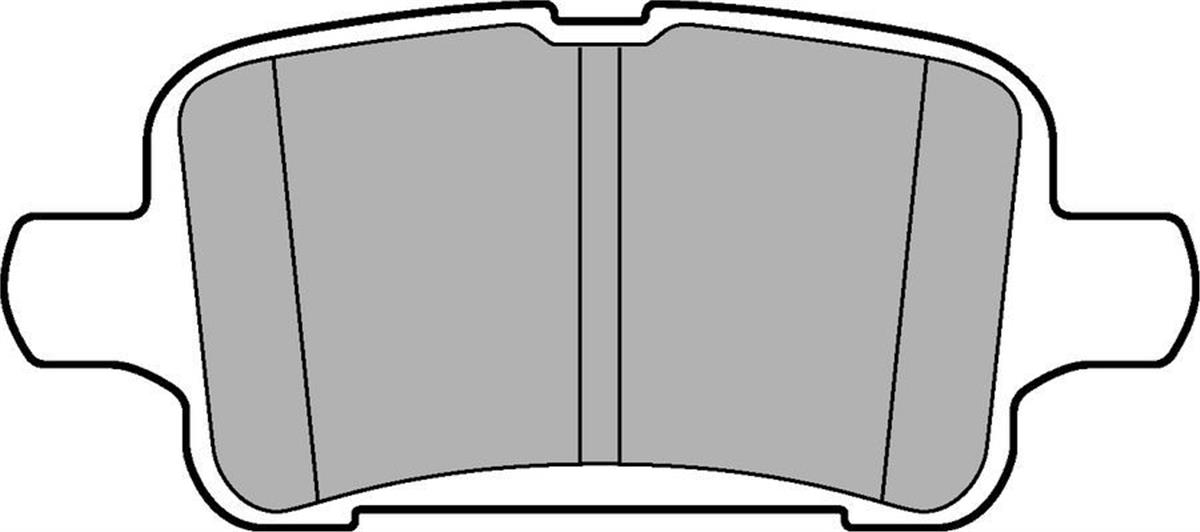 Arka Balata Opel Astra K 1.0-1.4-1.4T-1.6T-1.6Cdtı 15=> (106,5X46,3X16,6)