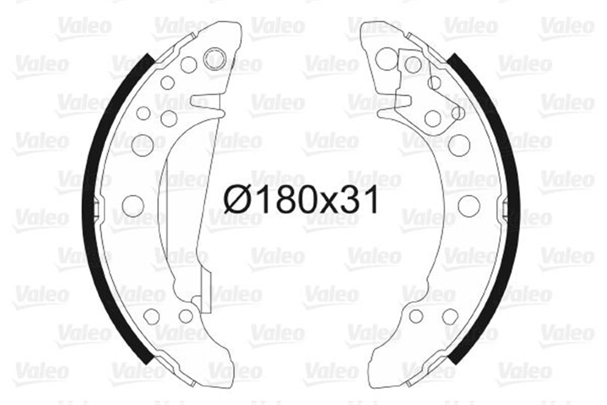 Arka Pabuç Balata Golf2 83-91 -Jetta2 84-91 -Polo 87-94 -Cordoba 94-99 180X31 Gs