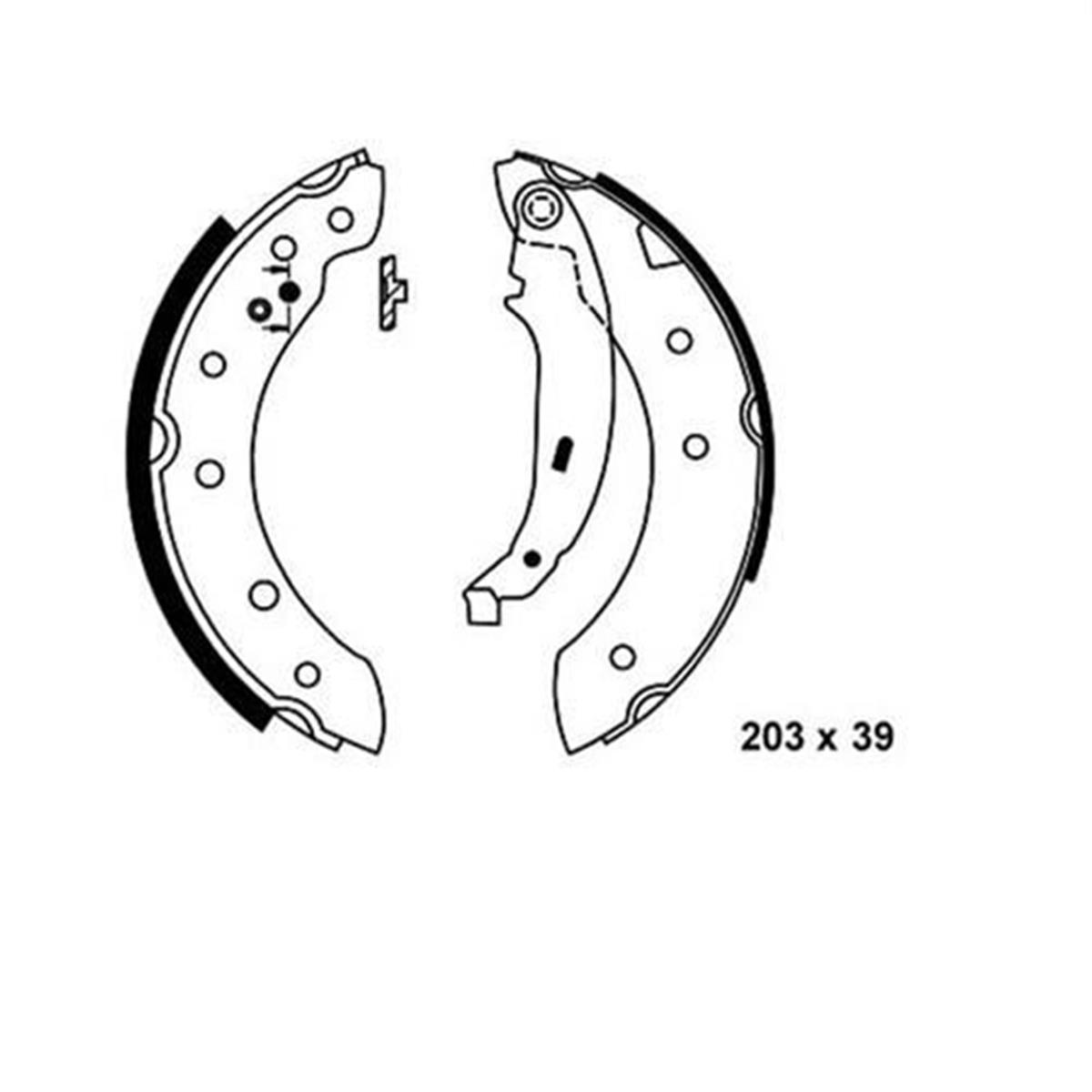 Arka Pabuç Balata Peugeot 206-P306-Clio 2 98-05 -Symbol Iı 08-12 -Thalıa 1.5 Dcı