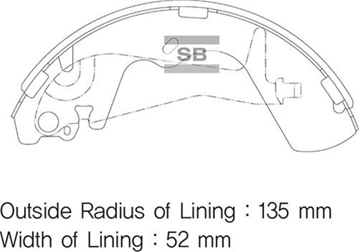 Arka Pabuç Balata Starex 2.5 Td Gs8696