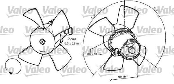 Opel Astra Fan Motoru VALEO