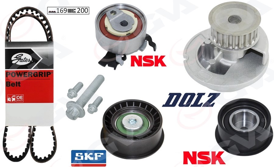 Opel Astra F 1.4i-1.6i-1.8i 16V Devirdaimli Eksantrik Gergi Kiti GVA