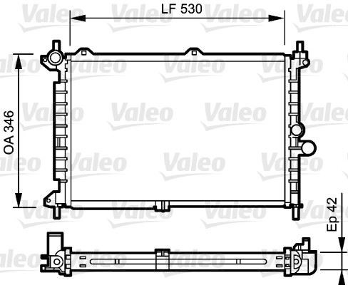 Opel Astra F 1.7TD Radyatör [91>98] VALEO