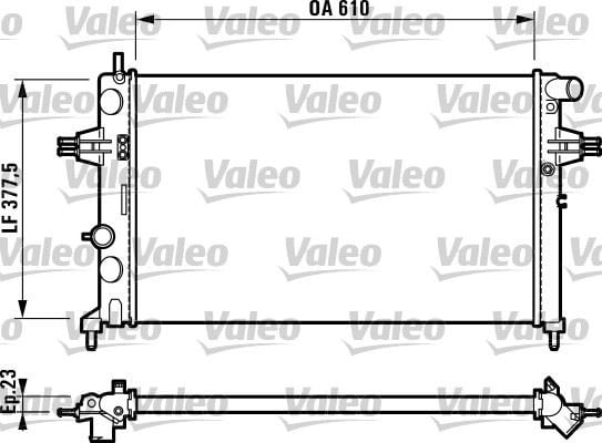 Opel Astra G Zafira Radyatör 1.4 16V-1.6 16V-1.8 16V-2.0 16V-2.2 16V Manuel...
