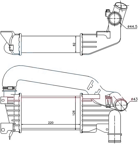 Opel Astra H Intercooler Brazing 1.7 CDTİ ORIS