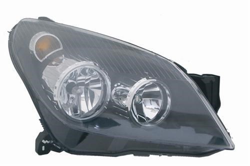 Opel Astra H Sağ Far Elektrikli H7 H1 Siyah TYC