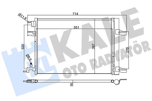 Opel Astra J Zafira C Chevrolet Cruze 1.3-1.4-1.6-1.7-1.8 Klima Kondenseri... KALE-RADYATOR