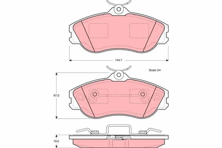 Audi 80 B4 Ön Aks Disk Balatası TRW