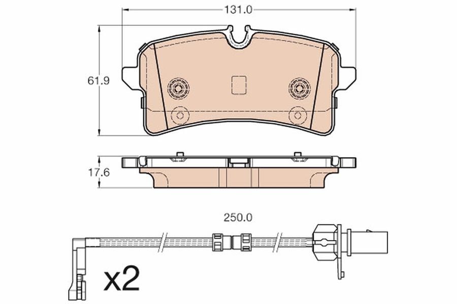 Audi A8 D4 Arka Disk Balatası TRW