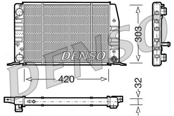 Audi 80 B2 Motor Su Radyatörü DENSO