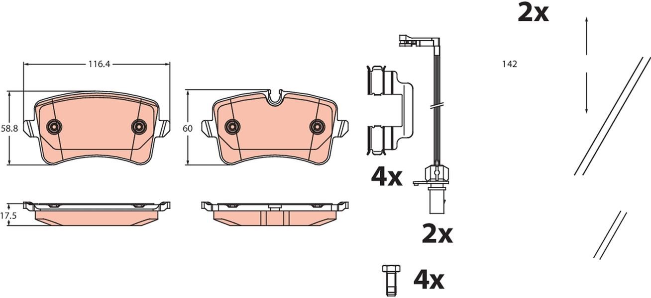 Audi A6 A7 Disk Balata TRW