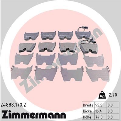 Audi A4 RS4 Ön Fren Balatası ZIMMERMANN