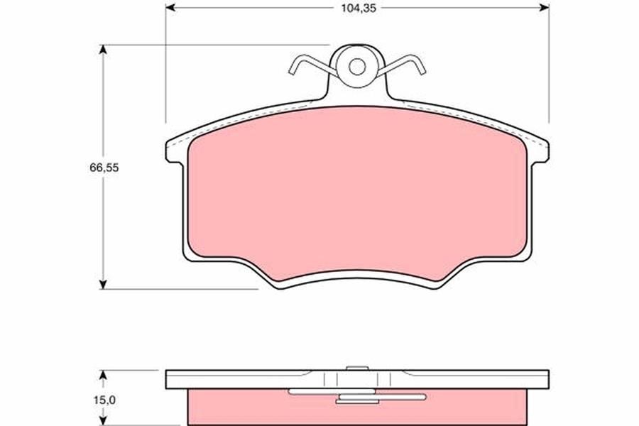 Audi 80 B2 B3 90 B2 Coupe B2 Ön Disk Balata TRW