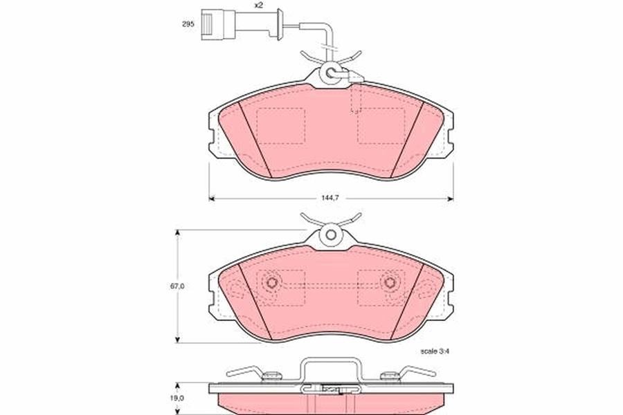 Audi 100 C3 Ön Aks Disk Balatası TRW