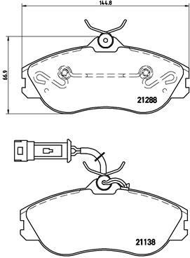 Audi 100 200 500 80 Fren Balatası BREMBO