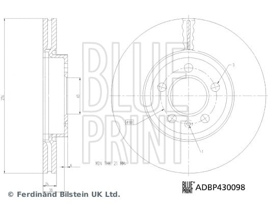 Audi Seat Kamiq Polo Ön Fren Diski BLUEPRINT