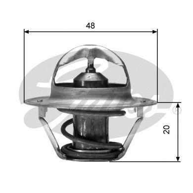 Audi 50 Termostat 91C GATES