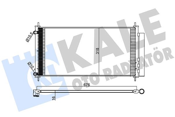 Toyota Auris Klima Kondenseri 2.0D-2.2D Mekanik KALE-RADYATOR