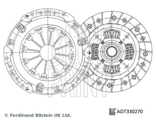 Toyota Auris Corolla Urban Cruiser Yaris Debriyaj Seti Baskı Disk Rulmansız BLUEPRINT