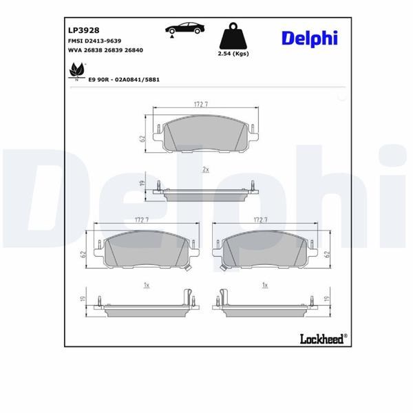 Renault Austral Rafale Nissan Qashqai J13 Ön Fren Balatası DELPHI