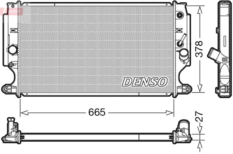 Toyota Avensis Motor Su Radyatörü DENSO