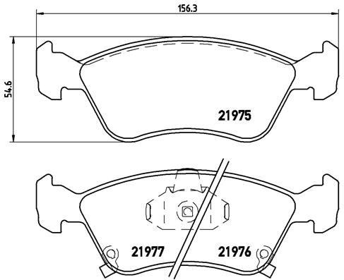 Toyota Avensis Ön Fren Balatası BREMBO