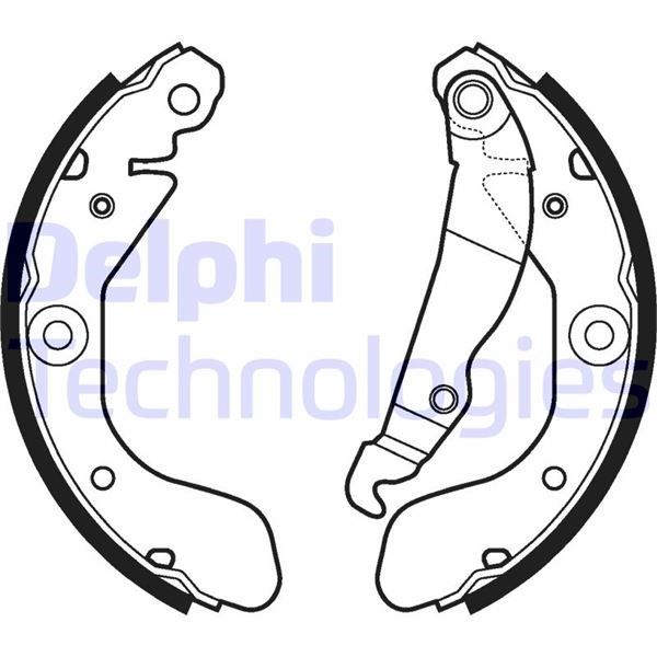 Chevrolet Aveo Arka Fren Pabuc Balata DELPHI